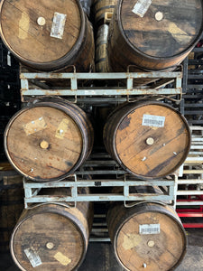 Sale 2 x GOLD Korbel Grape Brandy 53g aged 2+ yr in Jack Daniels bourbon barrels. Head Bunged. Wet inside w few ozs of brandy and smell great.Emptied April 27