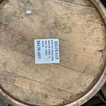 Load image into Gallery viewer, Sale 53g Four Roses, Heaven Hill, Cask & Key & Wild Turkey Whiskey bourbon barrels w/beautiful flat heads & stenciled logos. Ex beer ~ display quality