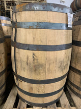 Load image into Gallery viewer, Sale 53g Four Roses, Heaven Hill, Cask & Key & Wild Turkey Whiskey bourbon barrels w/beautiful flat heads & stenciled logos. Ex beer ~ display quality