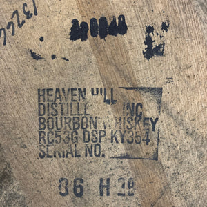 Sale 53g Four Roses, Heaven Hill, Cask & Key & Wild Turkey Whiskey bourbon barrels w/beautiful flat heads & stenciled logos. Ex beer ~ display quality