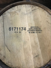 Load image into Gallery viewer, Sale 53g Four Roses, Heaven Hill, Cask & Key & Wild Turkey Whiskey bourbon barrels w/beautiful flat heads & stenciled logos. Ex beer ~ display quality