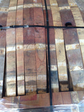 Load image into Gallery viewer, Sale 59g Premium French Oak Red Wine Barrel Staves. Beautiful red wine petina stains on the inside, clean oak on the outside.