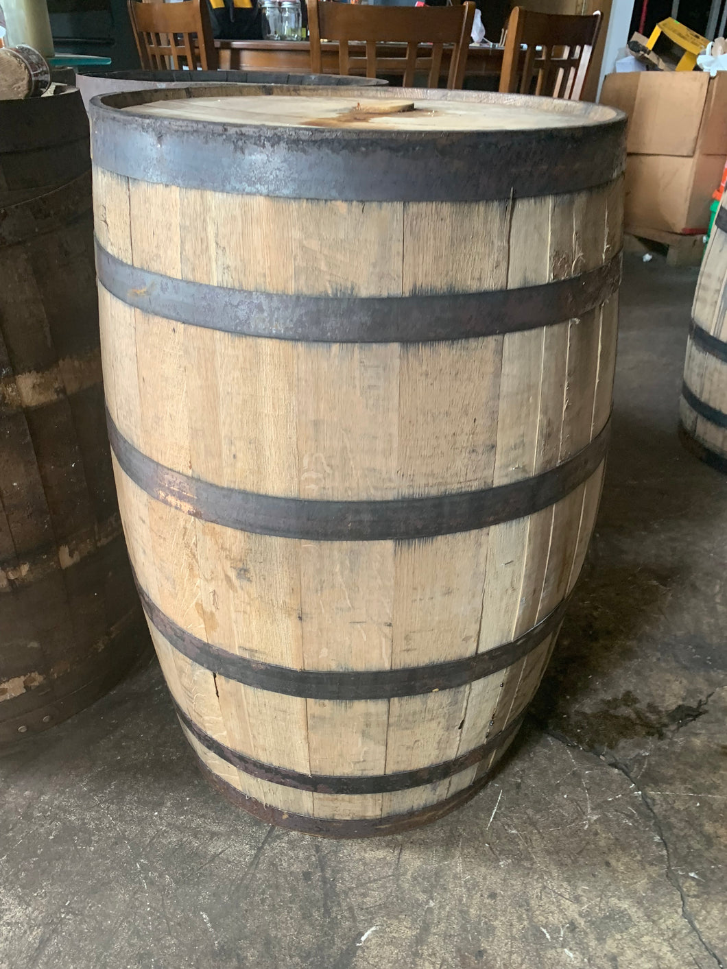 Sale 53g super clean and nice Bourbon barrels with 1 head bung. Less than 3 years old. Used for aging beer.
