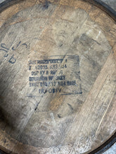 Load image into Gallery viewer, Sale 53g Heaven Hill, Wild Turkey and Four Roses Bourbon barrels w/beautiful flat heads &amp; stenciled logos. Ex beer barrels ~ display quality