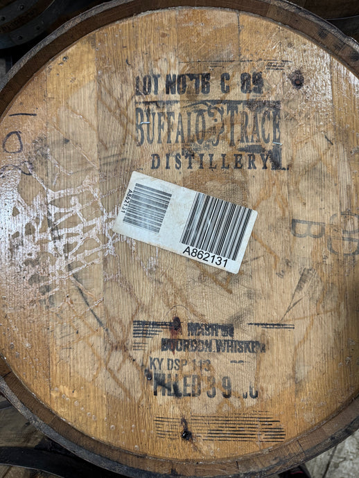 Rare 53g Buffalo Trace & Weller Bourbon Barrels with quality logo heads display quality. Nice clean flat logo heads