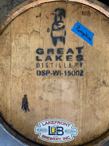 Sale  53g Great Lakes Distillery Pumpkin Whiskey aged 3+ yrs in bourbon barrels Emptied Oct 28
