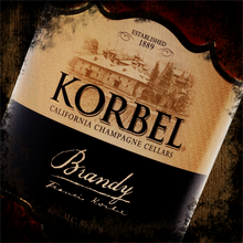 Load image into Gallery viewer, Sale 53g Korbel Grape Brandy (GOLD Medal! 2023 CA State Fair) 2 yr aged in Jack Daniels bourbon barrels. Head Bunged. Wet inside and smell great.