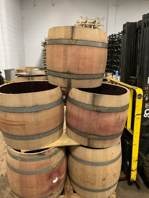 SALE 59g white Wine Barrel Cylinder. 9 in tall 27in dia & 20 lbs