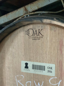 Logo Red Wine Barrel Head 22-23 in diameter, 1+ in thick. Various cooper and winery  stamps and wineries