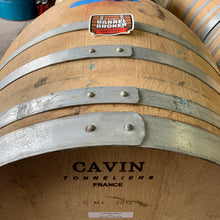 Load image into Gallery viewer, Sale 59g French Oak red &amp; white wine DISPLAY barrels stamped &amp; laser engraved cooperage stamps on the heads. Not for refill. Chardonnay &amp; Pinot Noir