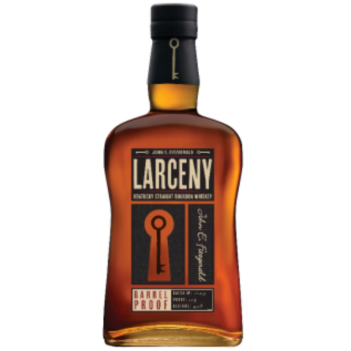 Rare! Larceny Barrel Proof wheated bourbon 6 yr aged 2020 WHISKEY OF THE YEAR AT WWA. Guaranteed wet inside. Emptied Oct 16