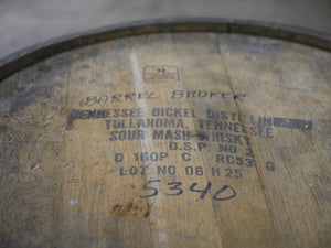 Rare! 53g George Dickel Sour Mash Whiskey barrel aged 17 years. Wet inside. Emptied Feb 2